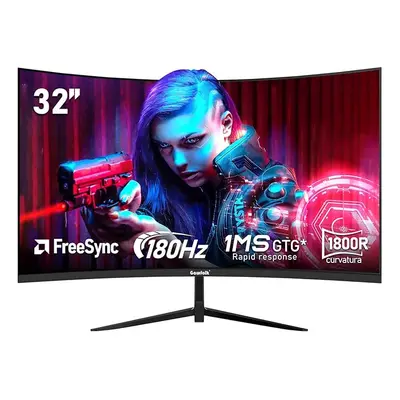 Gawfolk Inch Curved 1800R PC Gaming Monitors 180hz, FHD