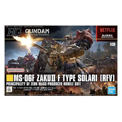 Bandai HG RFV MS-06F Zaku II F Type Solari Requiem for Vengeance Gunpla Kit