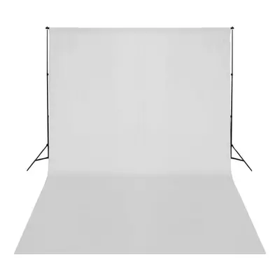 vidaXL Telescopic Background Support System + White Backdrop 3x5m Backdrop