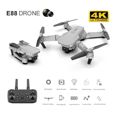 E88 Pro Mini Drone 4k Camera HD FPV Foldable Rc Quadcopter Aircrafts