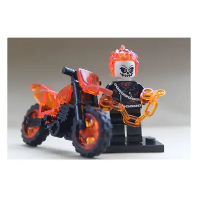 (ghost rider and bike) Marvel Super Heroes Avengers Mini Figures Fit Lego