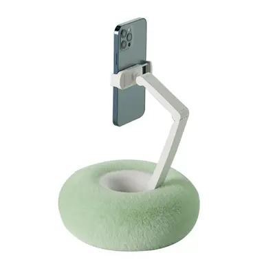 ( Green A) Adjustable Phone Angle Portable Stand Plush Pillow Phone Holder Adjustable Mount for 