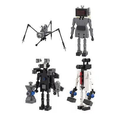 (E:4PCS) Skibidi Toilet Game Building Block Toy Titan Man Titan Cameraman Figure Toy NEW