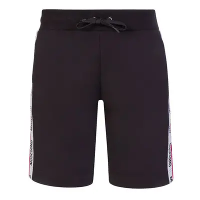 (555 Black, M) Moschino Tape Logo Track Shorts