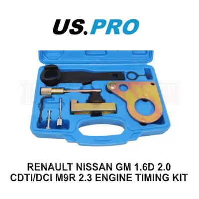 US PRO Tools Renault Nissan GM 1.6D 2.0 CDTI/DCI M9R 2.3 Engine Timing Kit