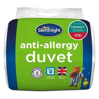 Silentnight Anti-Allergy Duvet,Deluxe with Dupont, 7,5 Tog, Super-King, White, Anti-Bacterial Qu