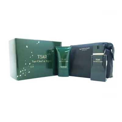 Tsar Pcs Set For Men: 3.3 Edt Sp + 3.3 After Shave Balm + Pouch