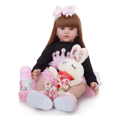 (blue, cm) Keiumi Popular Cm Babies Reborn Dolls Girls Soft Silicone Real Princess Stuffed Rebor