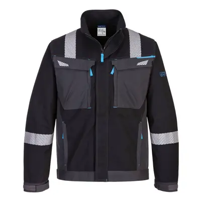 (XXL, Black) Portwest Mens WX3 Flame Resistant Work Jacket