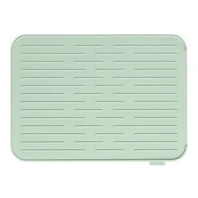 - Sinkside Silicone Dish Drying Mat with Rim - Kitchen Accessory - Dishwasher Safe - Foldable - 