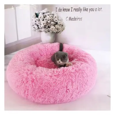 (pink, 100cm) Comfy Calming Dog Beds For Large Medium Small Dogs Puppy Labrador Amazingly Cat Ma