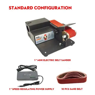 (Pattern 1) 110v/220v 5000-10000rpm Multifunctional Grinder Mini Electric Belt Sander Diy Polish