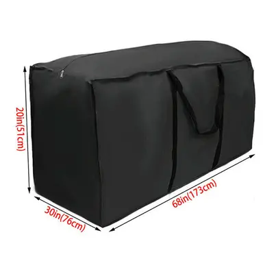 (Black, 173x76x51cm) Heavy Duty Waterproof Cover Outdoor Cushion Storage Bags Garden Furniture C