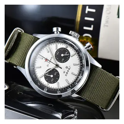 (XM-LV) China Aviation Chronograph Seagull Movement Mechanical Watch For Men 40mm St1901 Sapphir