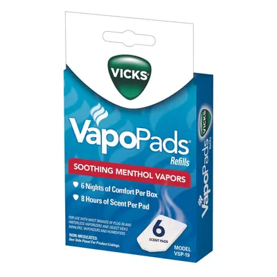 Vicks VapoPads, Count â Soothing Menthol Vapor Pads for Vicks Humidifiers, Vaporizers, Waterle