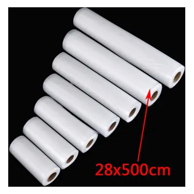 (28x500cm) Different Size Transparent Vacuum Sealer Bags Rolls Food Saver Seal Storage Package B