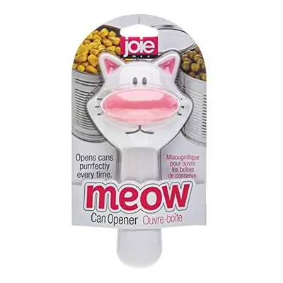 Joie Meow Cat-Themed Safety Lid Can Opener, Leaves No Sharp Edges, White (12498), One Size