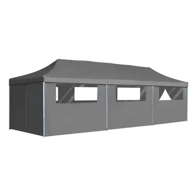 vidaXL Folding Pop-up Party Tent with Sidewalls 3x9m Anthracite Marquee