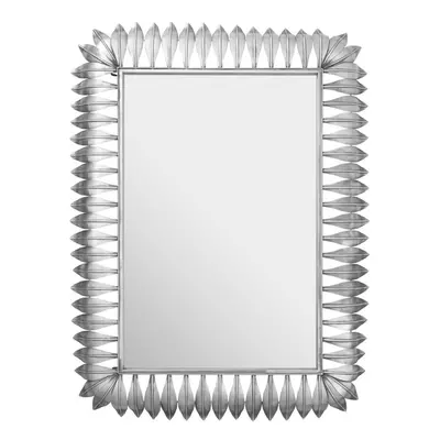 Premier Housewares Merlin Silver Leaf Frame Wall Mirror