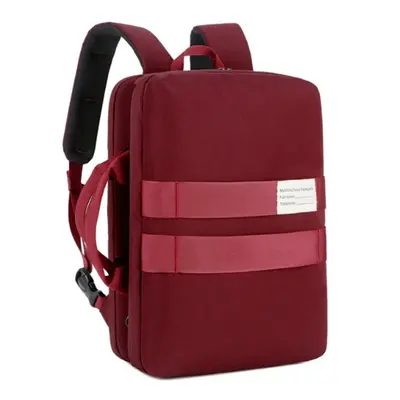 (Red) Backpack Laptop Bag Classic Business Backpacks Mens Shoulder Bag Handbag Casual Travel Bac