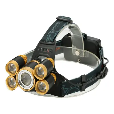 8000LM Cycling Headlamp LED Lamp Beads Super Bright Rechargeable Outdoor Cycling Climbing Headla