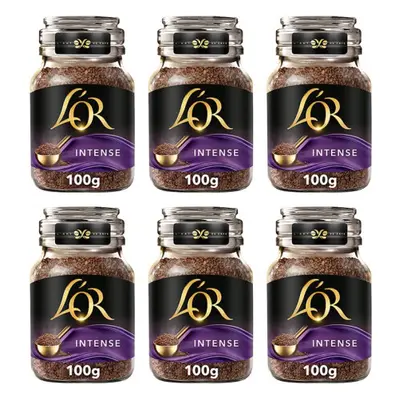 L'OR Intense Instant Coffee 100g (Pack of Jars, Total 600g)