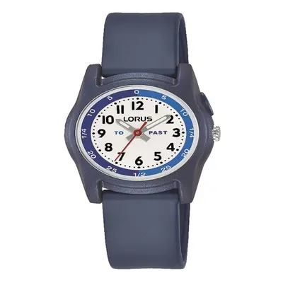 Lorus R2355NX9 Kids Time Teacher With Blue Silicone Strap Watch