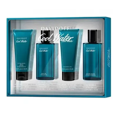 Coolwater Pcs Set For Men: 2.5 Eau De Toilette Spray + 2.5 After Shave (Glass) + 2.5 All-In-One 