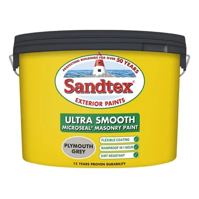 Sandtex - Smooth Masonry 10L - Plymouth Grey