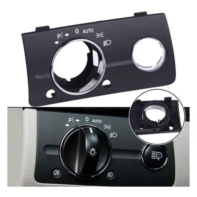 Black Headlight Switch Panel Cover For Mercedes Benz W211 E Class