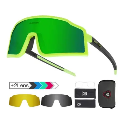 (green) Queshark 29g Polarized Sport Sunglasses Women Men Mtb Bike Bicycle Glasses Cycling Eyewe