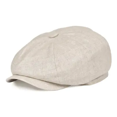 BOTVELA Men's Linen Newsboy Cap Lightweight Flat Cap Breathable Summer