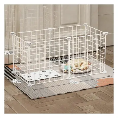 (white, pcs) Diy Pet Fence And Nest Durable Pet Playpen Crate Dog Mesh Gate Pets Mesh Gate For P