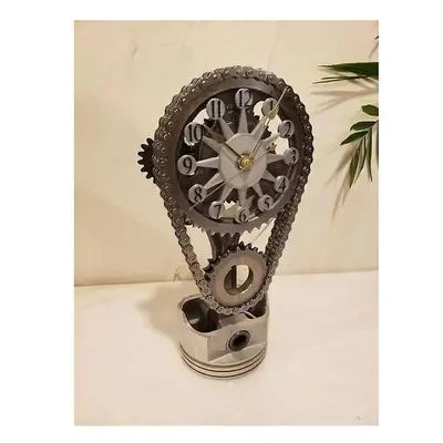 Otwoo Rotating Gear Clock Industrial Steampunk Vintage For Home Decor