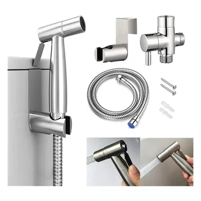 Bidet Sprayer for Toilet Handheld Bidet Sprayer Stainless Steel, Spray Attachment with Hose for 