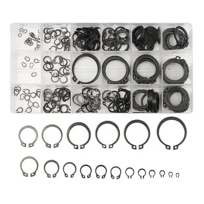 300Pcs 3-32mm Assorted External Circlip Snap Ring C-Clip Repairs Parts Case Box