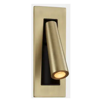 LEDS C4 Gamma Recessed LED Recessed Fold Away Reading Light Matt Gold IP20 2.1W 2700K