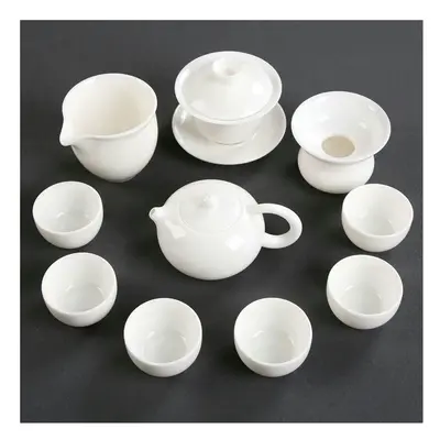 (11 piece set of Western style teapots (as shown in the picture), Universal version) Dehua Sheep