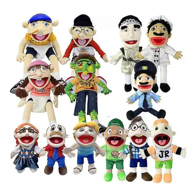 (Product 10) Jeffy And Feebee Hand Puppet Large Soft Doll Plush Toys Puppet Kids Gift