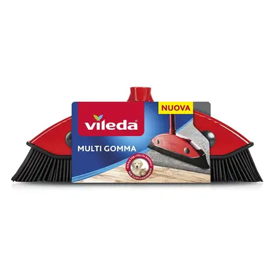 Vileda Multi Rubber, Indoor and Outdoor Broom, Hard Rubber and Rubber, Suitable for Pet Hair and