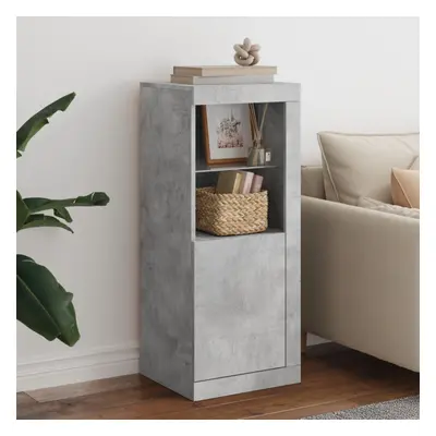 vidaXL Sideboard with LED Lights Concrete Grey 41x37x100 cm