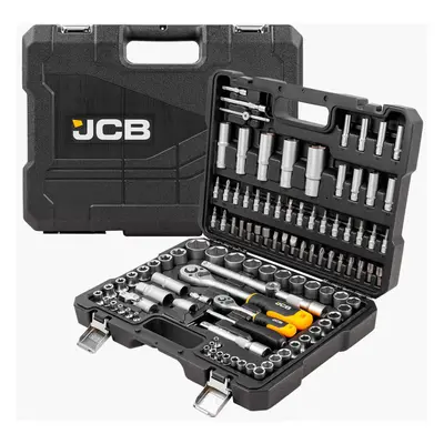 JCB Piece Socket and Bit Set, Chrome Vanadium Steel : JCB-41082-5