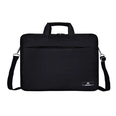 (Black) New Men's Laptop Bag Korean Waterproof Cloth Neutral Large Capacity Handbag Shoulder Bac