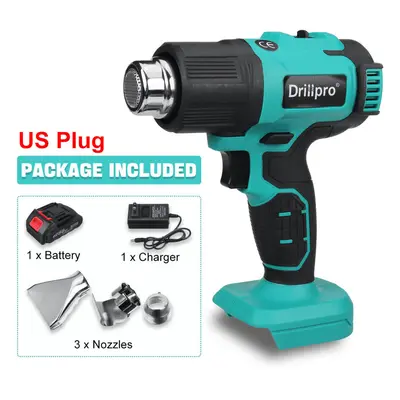 (US Plug) 1500mAh 200W Eletric Hot Air Gun For Welding