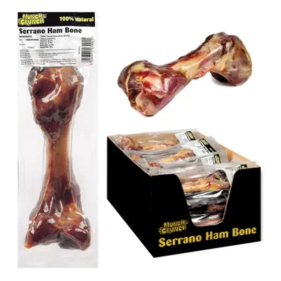 18 Serrano Ham Bones 100% Natural Cured Large Dog Bone Treat Chew