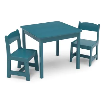 Delta Children MySize Kids Wood Table and Chair Set (2 Chairs Included) - Ideal for Arts & Craft