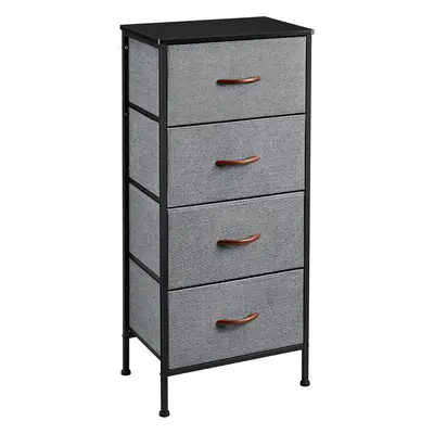 (Dark Grey) Chest of Drawers, Drawers Fabric Storage Dresser Organizer Unit