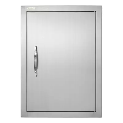 VEVOR BBQ Access Door 16W x 22H Inch Single Outdoor Kitchen Door Stainless Steel Flush Mount Doo