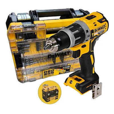 Dewalt DCD796N 18v XR Brushless Compact Combi Hammer Drill + Tstak + 85PC Set