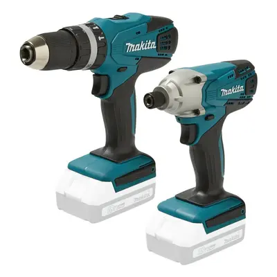 Makita 18v Cordless Li-ion Combi Hammer Drill & Impact Driver Twin Pack - Bare